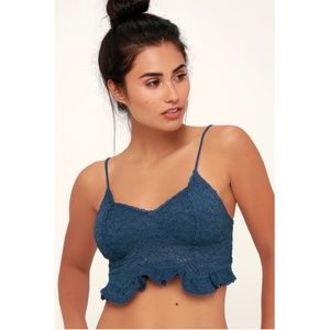 48. 🆕 Free People Fleur De Lys Lace Crop Cami